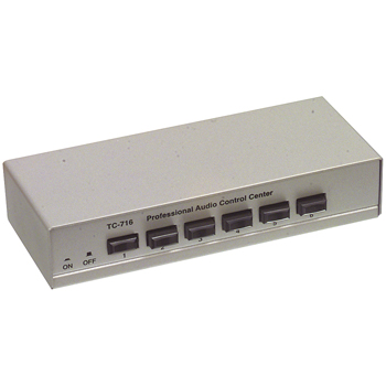 6-weg professionele Audio control Switch