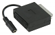 21p scart adapter 0.2m zwart 