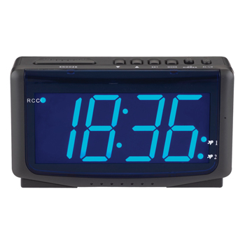 theorie Nevelig 945 Zendergestuurde LED-wekker met blauw display - Pop Electronics