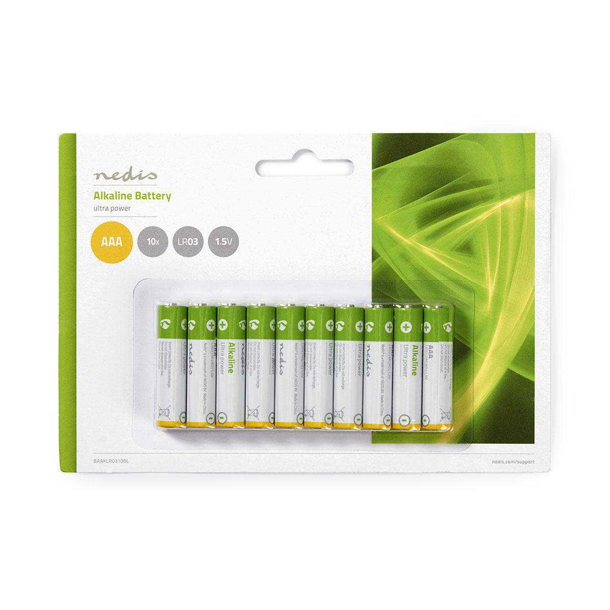 Nedis Alkaline AAA-batterijen 10 stuks