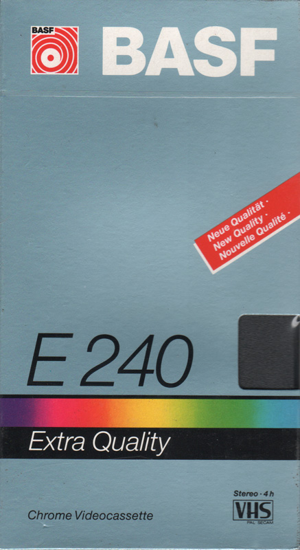 BASF VHS videoband E240 Extra Quality (4 uur)