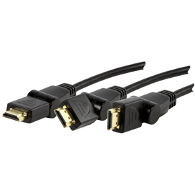 High speed HDMI kabel met 360 graden roterende pluggen