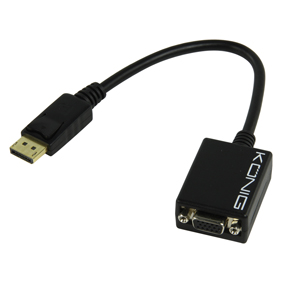 Displayport naar VGA adapterkabel 0.2m