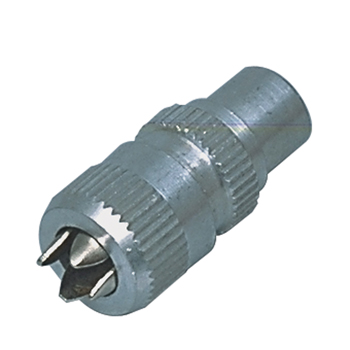 Coax plug, aluminium, schroefversie