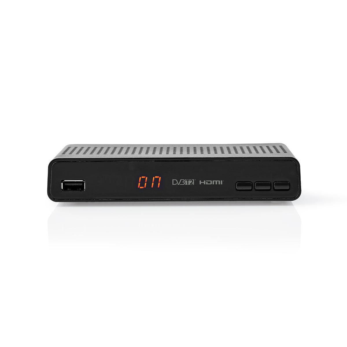 FTA HD DVB-T2 HD-ontvanger met Scart en HDMI met opnamefunctie via USB