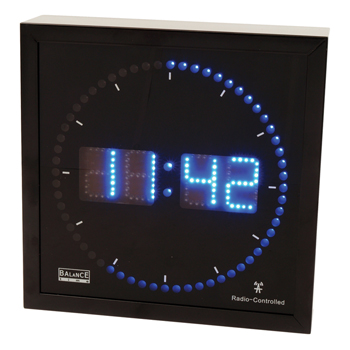 Balance He-clock-27 Aluminium Led Wandklok