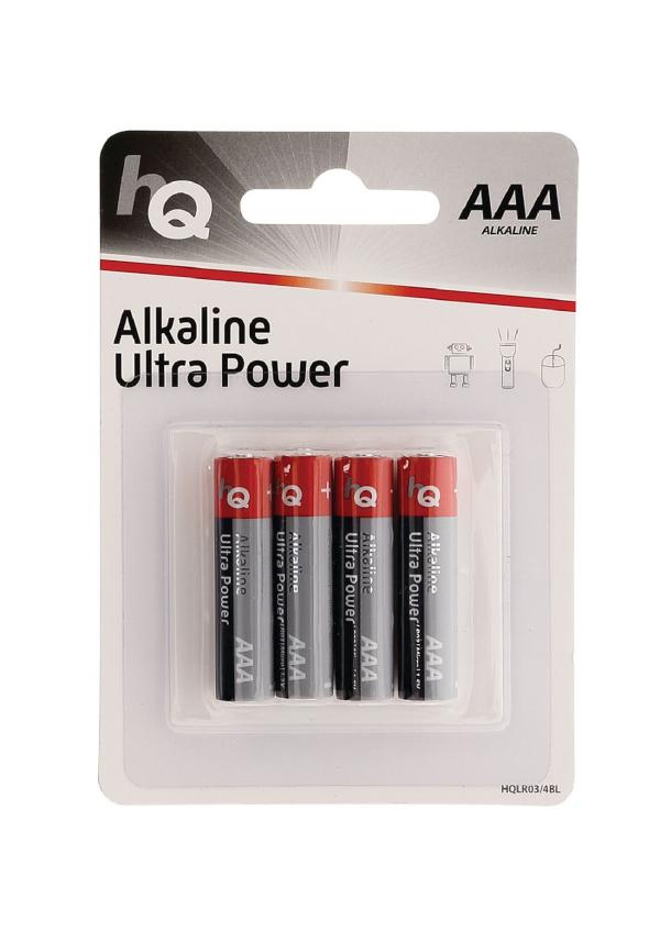 Alkaline AAA-batterij blister 4 stuks