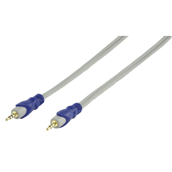 3,5mm jack kabel male-male deluxe [diverse lengtes]