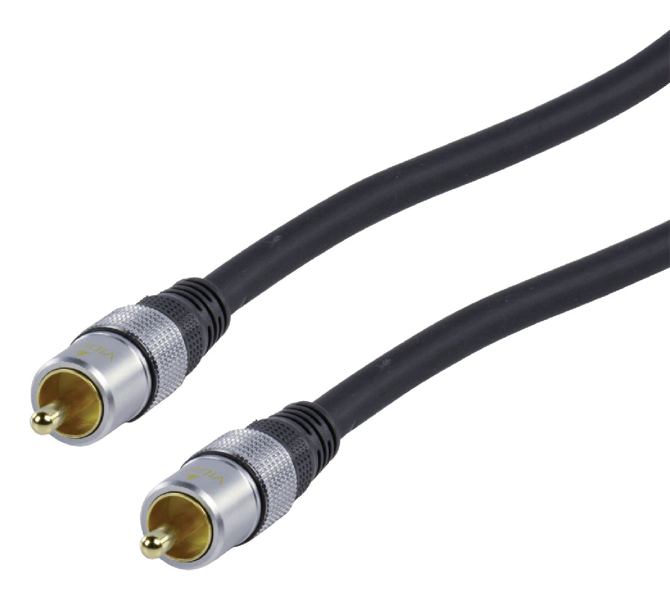 Extra hoge kwaliteit SPDIF (digitale audio)kabel coaxiaal 20m