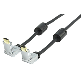 Extra hoge kwaliteit HDMI 1.4 kabel met swivelconnectoren [diverse...