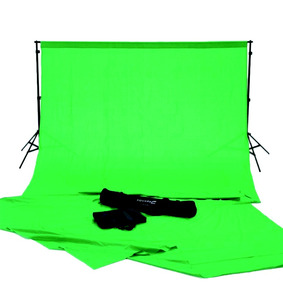 Complete green screen studio kit inclusief draagtas