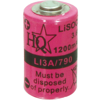 Hq Li3a-790 Lithium Thionyl Chloridebatterij 3.6 V 1200 Mah