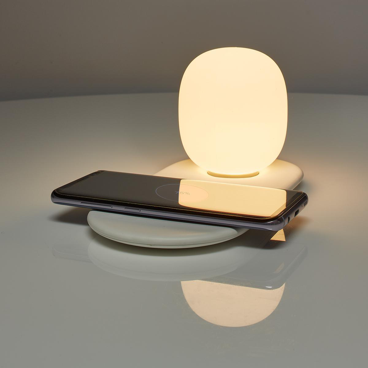 LED-Nachtlamp met Touch-Bediening | Draadloze Qi-Lader voor Smartphone | 10 W