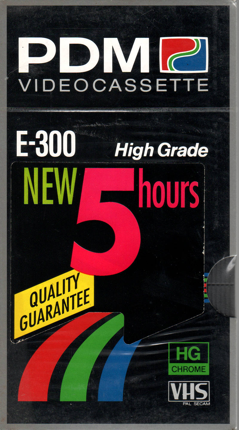 PDM VHS videoband E300 High Grade (5 uur)