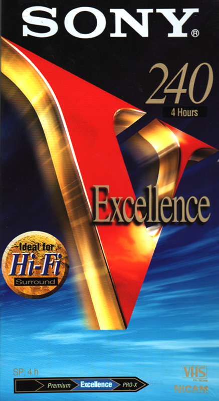Sony VHS videoband V 240 HiFi Excellence 4-uur