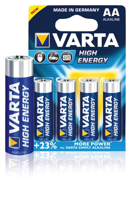 AA Batterijen Varta High Energy, 4 stuks in blister