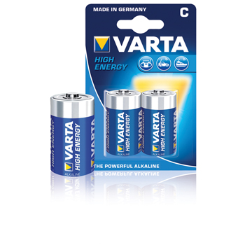 C Batterijen Varta High Energy, 2 stuks in blister