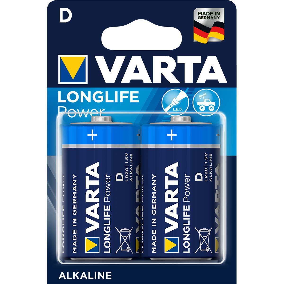 Varta Alkaline D-LR20 2-pak