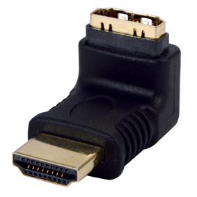 Haakse HDMI adapter verguld