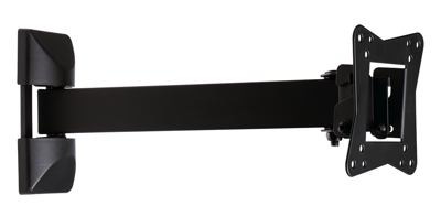 Muurbeugel zwart "10-32" 25-82cm 30kg