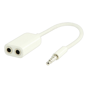 3.5mm stereo audio splitter 0,20 m wit