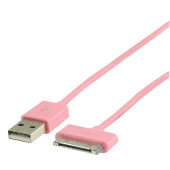 Data/oplaadkabel voor onder andere iPhone/iPad 1.00m (diverse kleuren)