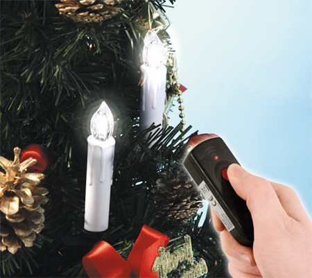 Draadloze warmwitte LED kerstlampen met afstandsbediening AA