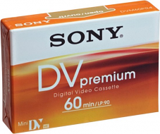 miniDV tape Sony DV Premium 60 (per stuk)