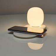 Nachtlamp met touch bediening en oplader voor smartphone 10W