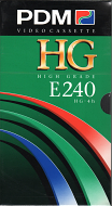 PDM VHS videoband E240 High Grade