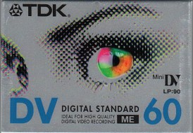 miniDV tape DVM60 (per stuk)