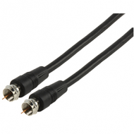F-connector kabel voor satelliet zwart of wit [diverse lengtes]
