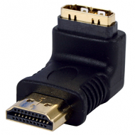 Haakse HDMI adapter verguld 