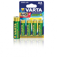 Varta oplaadbare professional power accu 2500mAh HR6 batterijen